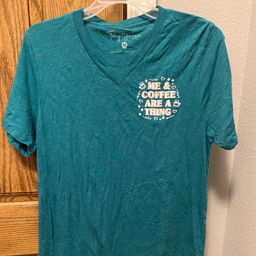 Turquoise Things she loves tee!